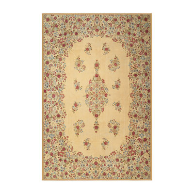 Tapis traditionnel crème / rouge Galston