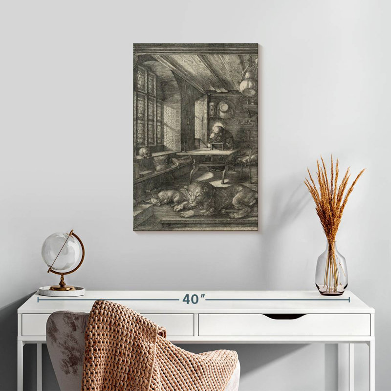 Adella Saint Jerome In His Study 1514, 24" H x 16" W