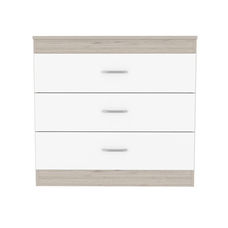 Commode 3 tiroirs Bethage - blanc