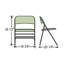 Chaise pliante rembourrée National Public Seating -1146129301