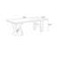 Bureau d'écriture rectangulaire en bois massif noyer-322186307