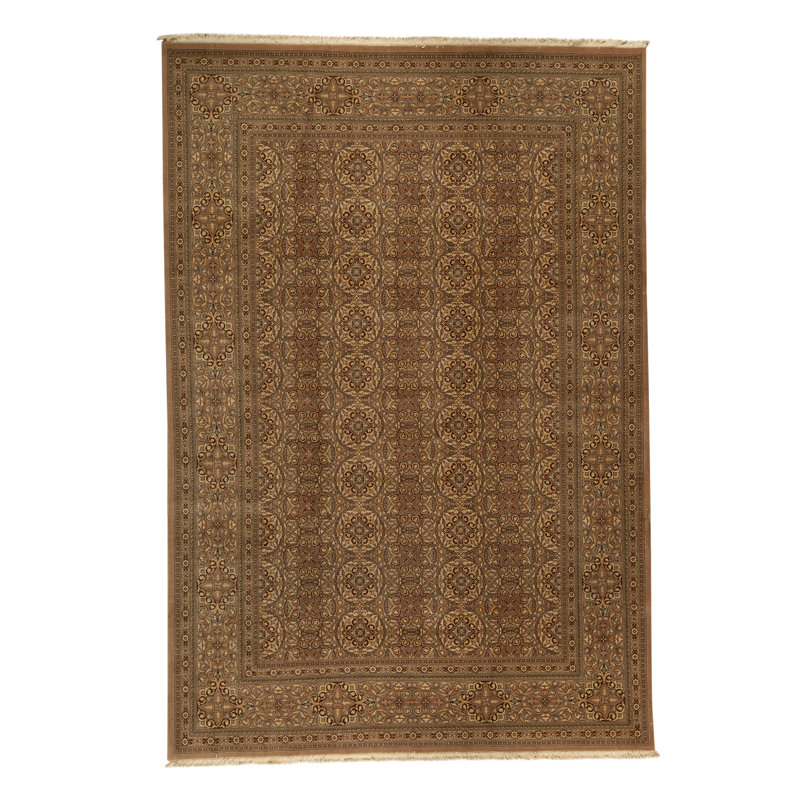 Hand-Knotted High-Quality Gold Area Rug