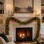 Guirlande de Noël artificielle en cyprès de 3,65 m (lot de 2), aspect réaliste, idéale pour la décoration intérieure et extérieure de Noël.-136403590-136403593