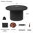 Real Flame Calvin 44" Round Metal Propane Fire Pit Table With Hidden Tank-126564132