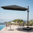 Parasol en porte-à-faux rectangulaire de 127 po, poids de comptoir inclus