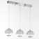 Alessa 3 - Light Chrome LED Single Pendant