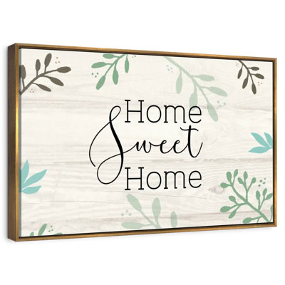 Home Sweet Home Foliage Wall Sign