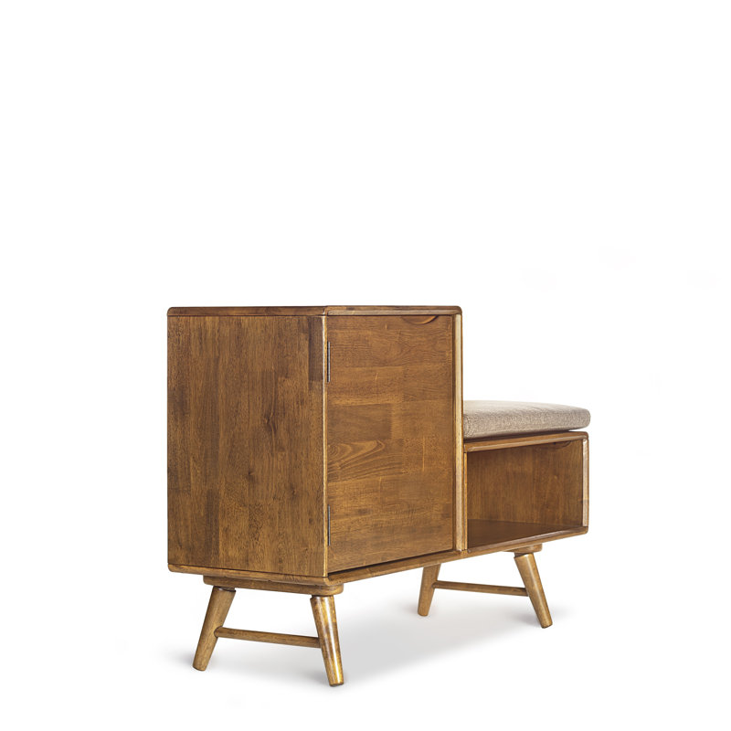 Alonsa Cotton Upholstered Storage Bench