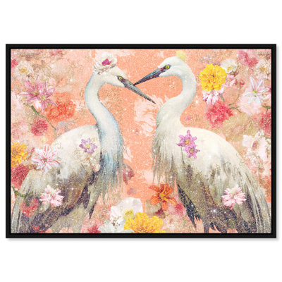 Contemporary Chinoiserie Aviary Canvas Animals Print by Oliver Gal