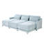 Canapé à trois places, 3 repose-pieds mobiles, équipé d'un coussin lombaire, tissu en chenille, base en bois de haute qualité, conception ergonomique, éponge à haute résilience, facile à installer-1112895701-1112895697