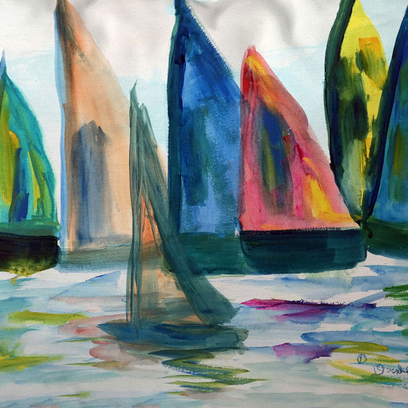 Coussin intérieur / extérieur Sail With The Crowd, 16 po x 20 po