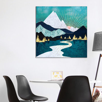 Winter River - Print on Canvas