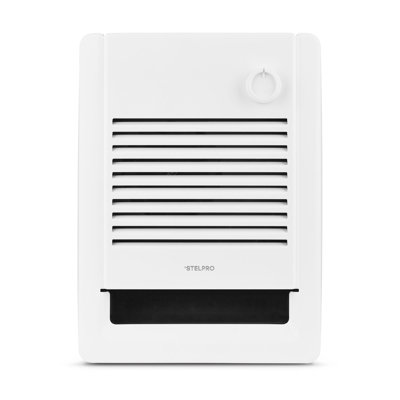 Stelpro Sonoma Wall Fan Heater – 2000W / 240V (1500W / 208V) – 12 3/8″ H × 9 1/16″ W – Refined Compact Design – Silent Comfort, Quick Heat – Built-In Double-Pole Thermostat – White (ASO2002T2W)