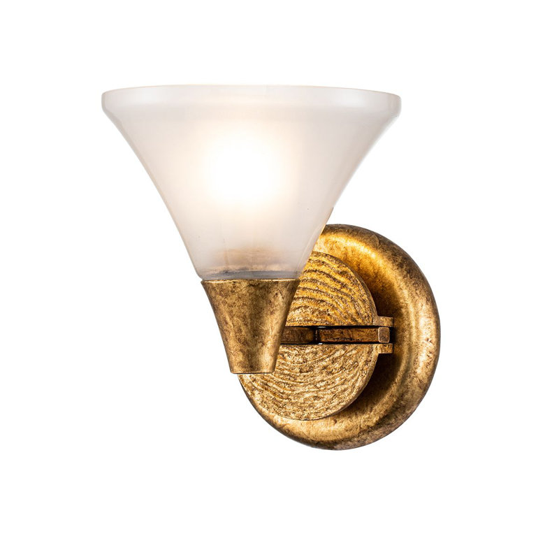 Lemoine Bath Sconce, Gold Leaf 