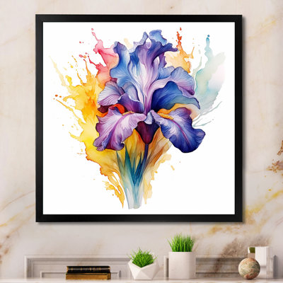 Impressions d'iris mauve et gris I
