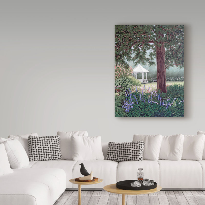 'The View From The Porch' Acrylic Painting Print on Wrapped Canvas, 19" H x 14" W x 2" D