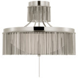 Sutton 32" Flush Mount With White Glass