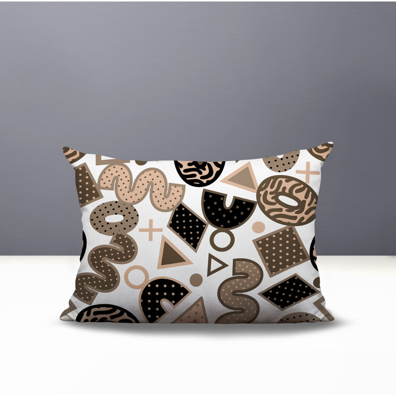 Coussin lombaire intérieur / extérieur Trixel, Rectangle H 18 po x l 25 po
