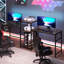 Modular L-Shaped Iron Computer Desk