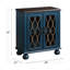 Armoire console au fini bleu antique