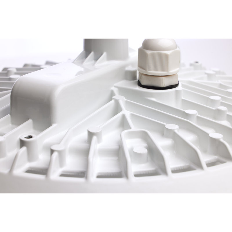 60W 4000K Circular Shop Light with Plug, White