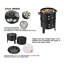 15,47 po Barbecue carré carré - Parfait pour recevoir des rassemblements idéaux de cuisinières