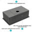 Évier de cuisine encastrable 32 po - 32 po x 19 po x 10 po - Évier de cuisine noir encastrable noir de calibre 16 - Évier de cuisine à cuve simple de profondeur 10 pouces