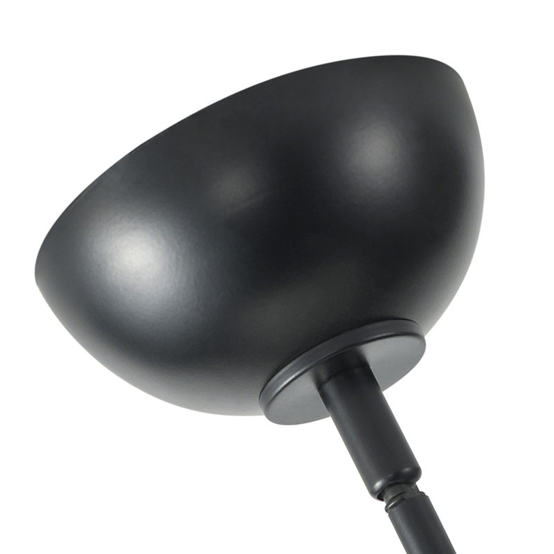 2-Black dimmable iron pendant light