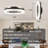 20" Low Profile Black Flush Mount Ceiling Fan with Dimmable LED Light, 6‑Speed Quiet DC Motor, App & Remote Control, Modern Ceiling Fan for Bedroom