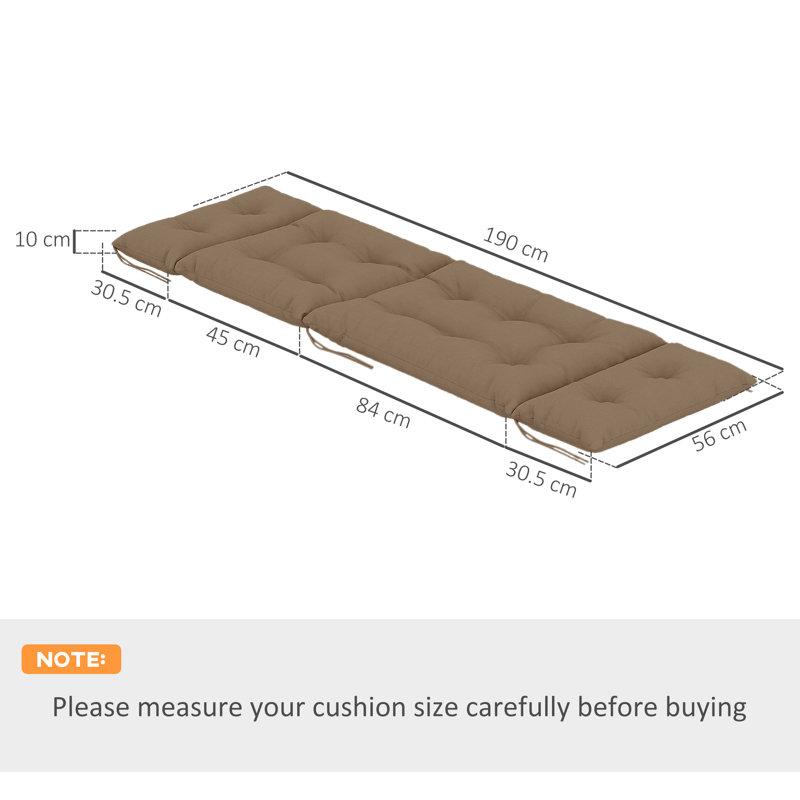 Outdoor Seat Cushion, Khaki