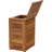 Spa Solid Wood Manual Lift Waste Basket