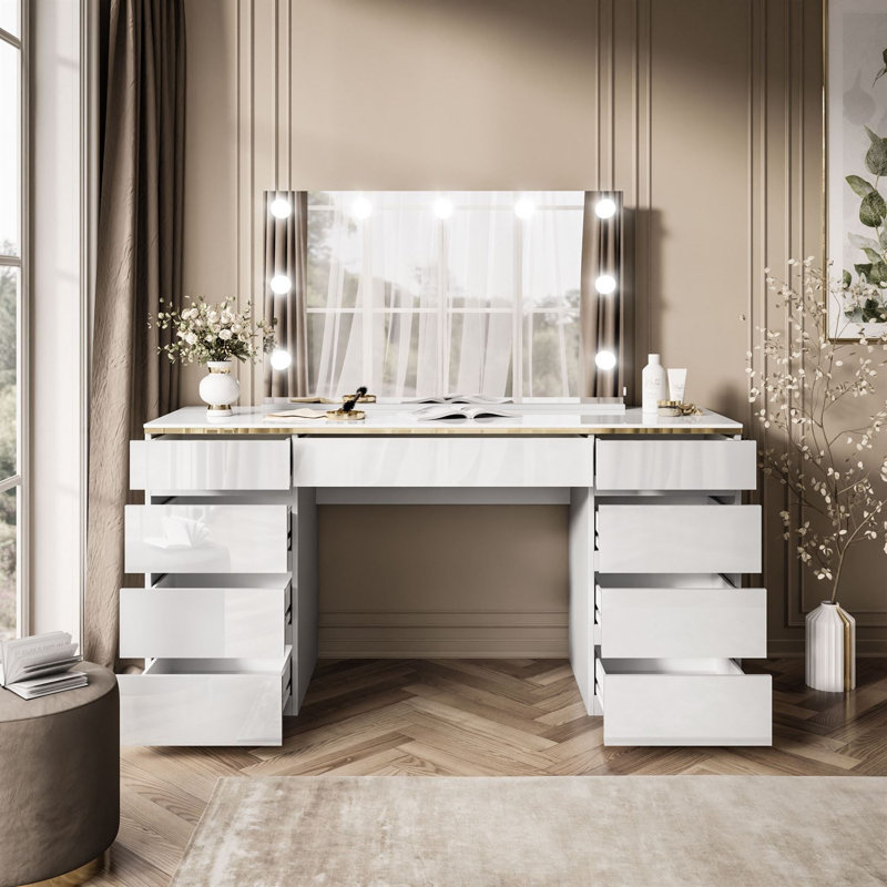 Dressing Table, Gold