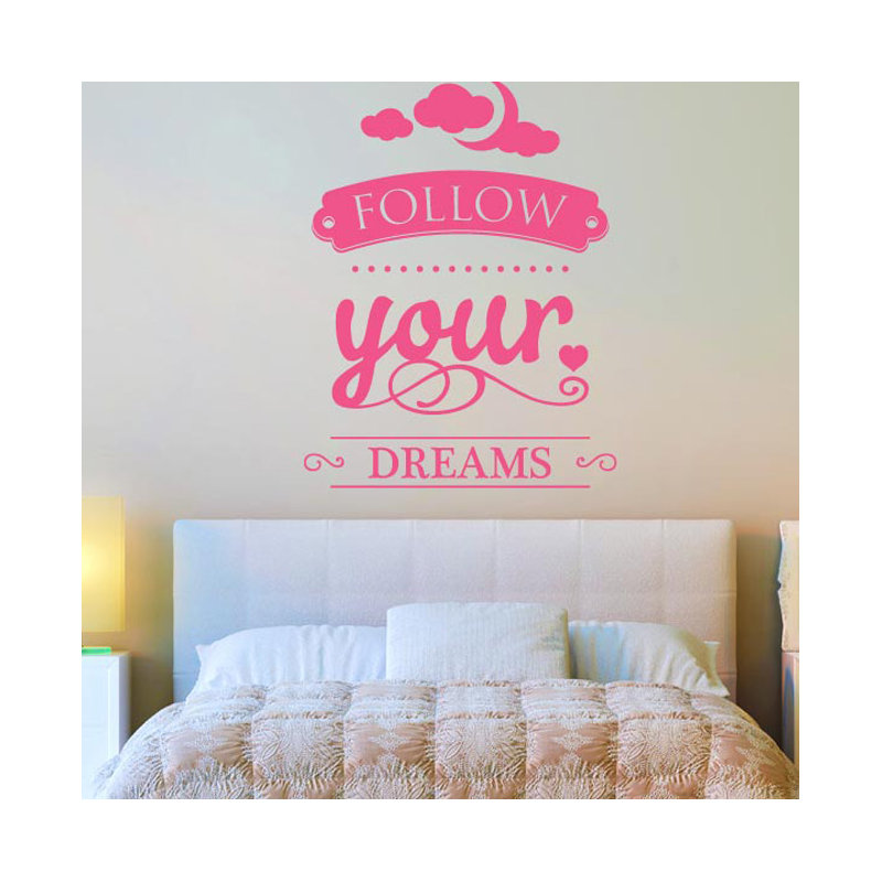 Wall Decal, Medium, Pink