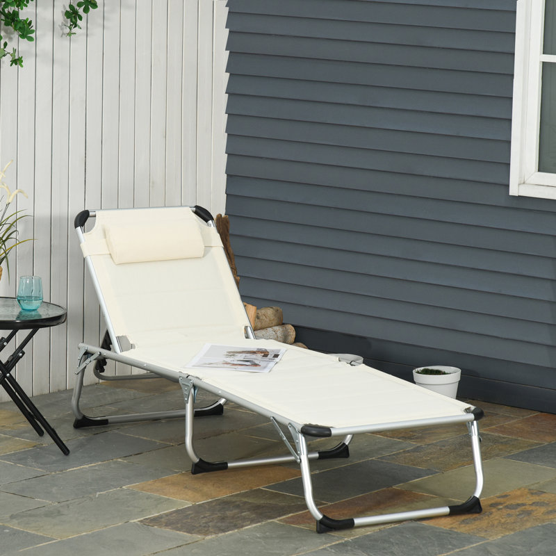 Chaise pliante en aluminium pour l'extérieur