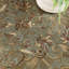 Tapis d'intérieur vert à motif floral et à volute de style oriental traditionnel-541765262