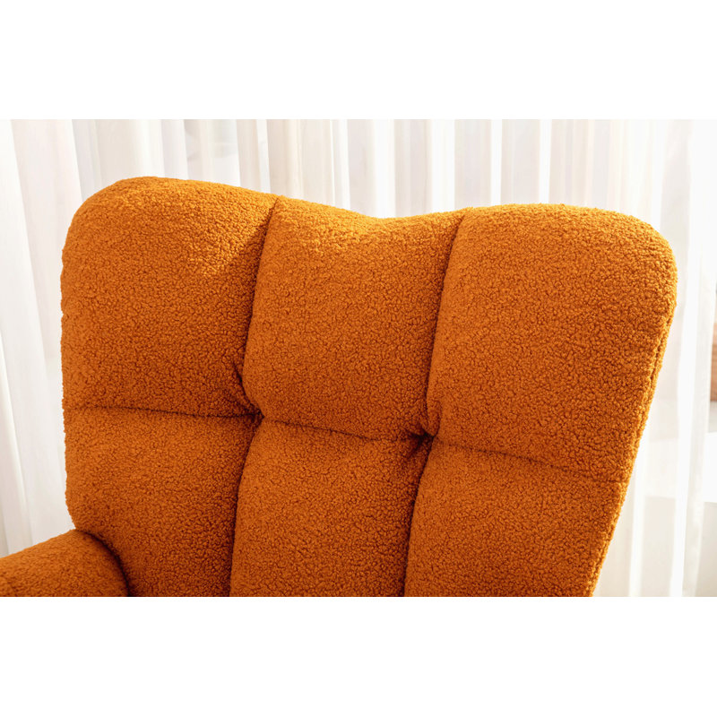 Chaise berçante moderne Marsa, Caramel Teddy