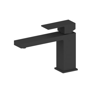 Robinet de baignoire carré à fixation sur le comptoir en chrome poli Sacha