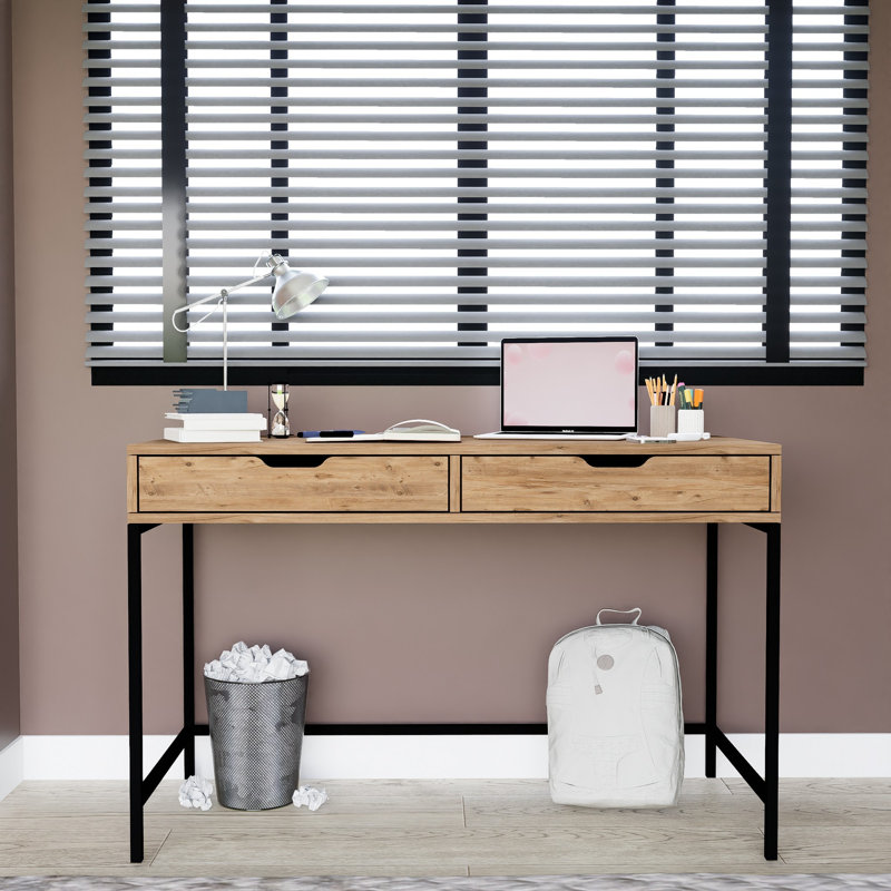 Bureau d'étude moderne, pin atlantique, 47,2 po x 30,5 po x 21,7 po | 100% panneau de particules enduit de mélamine, épaisseur: 0,7 pouce | Conception élégante et fonctionnelle pour le bureau personnel, la décoration industrielle et contemporaine