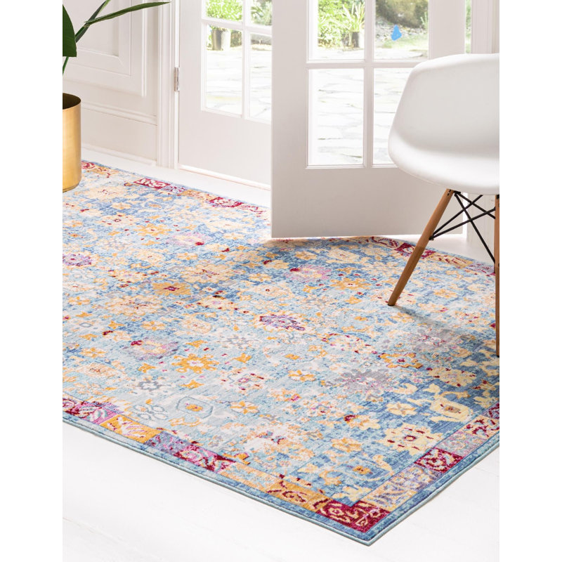 Glasser Oriental Indoor Rug, Rectangle 4'1" x 6'1"