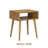  Zoe Solid Oak Wood Nightstand, Mid Century Modern Side Table Bedroom without Drawer-1929036427