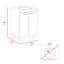 Armoire de plancher Oxnard, salle de bain-939329499