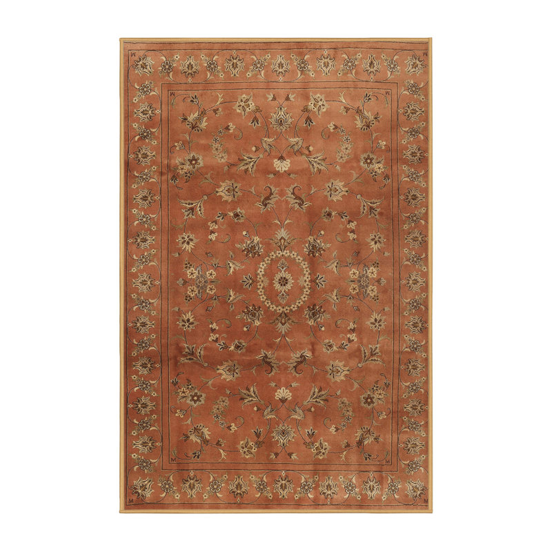 Lantremange Floral Indoor Rug, Rectangle 5' x 7'