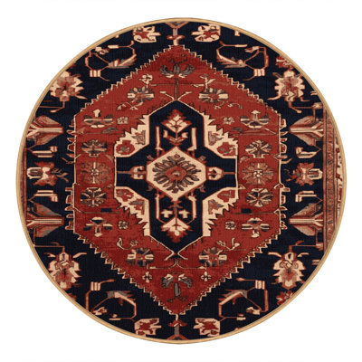 Machine Washable Persian Brown Area Rug