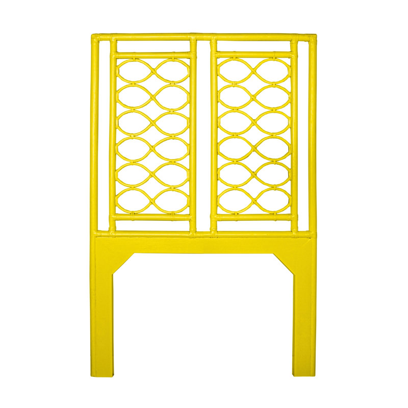 Tête de lit à structure ouverte Infinity, Jaune tournesol, Simple