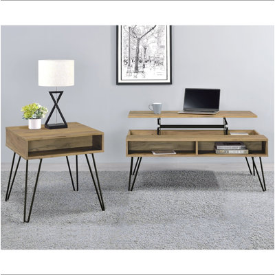 Ensemble de table basse et table de bout 2 pièces Golden Oak