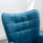 Battistina Velvet Armchair with Ottoman-409367501
