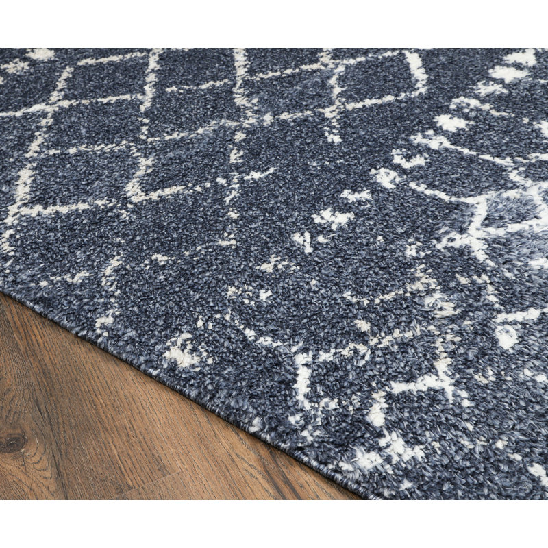 Tapis bleu Mangrum, Tapis de couloir 2 pi 4 po x 8 pi