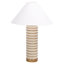 Lampe de table en bois de manguier / corde de 24,5 pouces Sulma