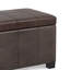 Repose-pieds rectangulaire avec rangement relevable Dover-1897544020