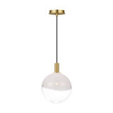 Sean Lavin Torian 1 Light Kitchen Pendant With Milk Clear Glass Mix Shade